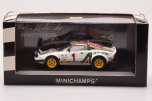 Lancia Stratos #1 S. Munari / S. Maiga Rally Monte Carlo 1977 Minichamps 1:43 430771201 Kovina – slika 4 od 4