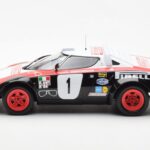 Lancia Stratos HF #1 Lancia Pirelli W. Rohrl / C. Geistdorfer Winners Dynabit Saarland Rallye 1978 Minichamps 1:18 - image 3 of 6