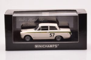 Lotus Cortina Mk1 #57 J. Clark Crystal Palace Winner 1964 Minichamps 1:43 400648257 Kovina – slika 4 od 4