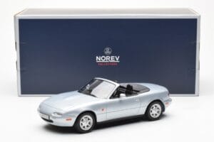Mazda MX-5 NA Srebrna Norev 1:18 188023 Kovina – slika 7 od 7