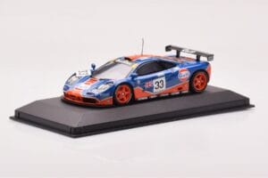 McLaren F1 GTR #33 Gulf Racing R. Bellm / M. Weaver / J-J. Lehto 24 Hours of Le Mans 1996 Minichamps 1:43 530164333 Kovina – slika 2 od 4