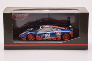 McLaren F1 GTR #33 Gulf Racing R. Bellm / M. Weaver / J-J. Lehto 24 Hours of Le Mans 1996 Minichamps 1:43 530164333 Kovina – slika 4 od 4