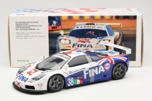 McLaren F1 GTR #38 M. Duez / M. Soper / E. Lafitte Team Bigazzi 24 Hours of Le Mans 1996 UT Models 1:18 80439421484 Kovina – slika 6 od 6