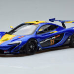 McLaren P1 GTR Modra Z Rumenimi Progami AUTOart 1:18