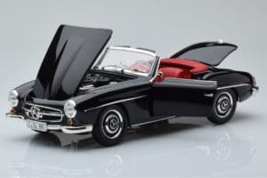 Mercedes 190 SL W121 Kabriolet Črn Minichamps 1:18 100037030 Kovina – slika 2 od 8