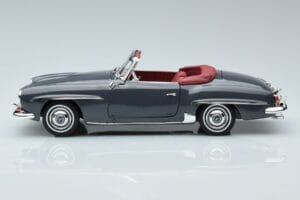 Mercedes 190 SL W121 Roadster Siv Norev 1:18 183402 Kovina – slika 4 od 8