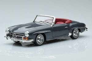 Mercedes 190 SL W121 Roadster Siv Norev 1:18 183402 Kovina