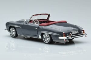 Mercedes 190 SL W121 Roadster Siv Norev 1:18 183402 Kovina – slika 6 od 8