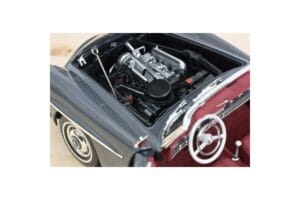 Mercedes 190 SL W121 Roadster Siv Norev 1:18 183402 Kovina – slika 7 od 8