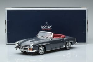 Mercedes 190 SL W121 Roadster Siv Norev 1:18 183402 Kovina – slika 8 od 8