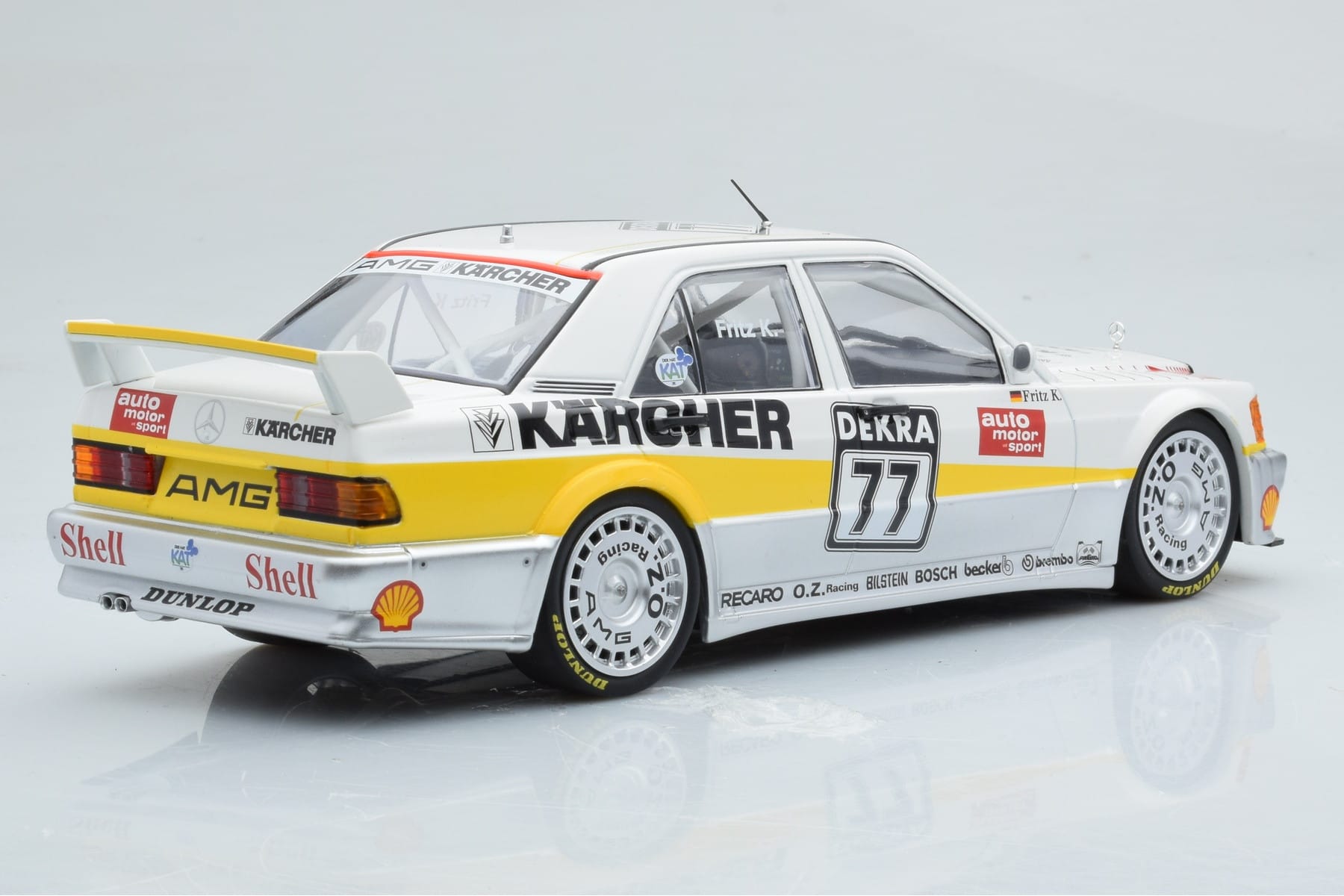 Mercedes 190E 2.5-16 W201 EVO 1 Karcher #77 F. Kreutzpointer Team AMG-Mercedes DTM 1990 Minichamps 1:18 155903677 Kovina – slika 2 od 6