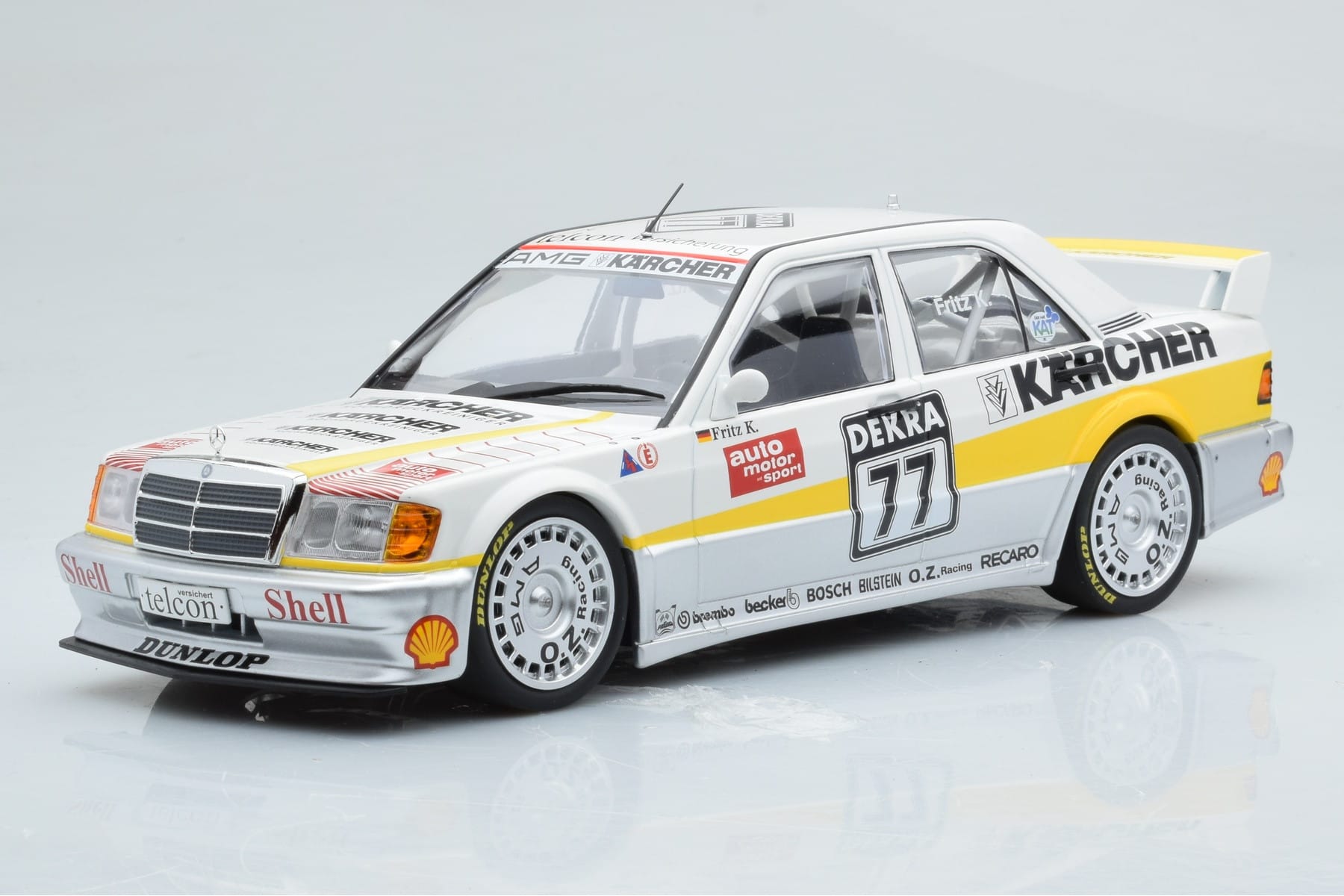 Mercedes 190E 2.5-16 W201 EVO 1 Karcher #77 F. Kreutzpointer Team AMG-Mercedes DTM 1990 Minichamps 1:18 155903677 Kovina