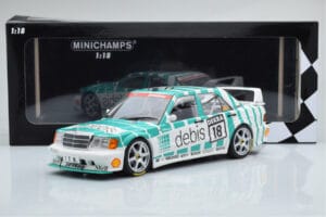 Mercedes 190E 2.5-16 W201 EVO 2 Debis #18 F. Giroix Team Zackspeed DTM 1991 Minichamps 1:18 155913618 Kovina – slika 6 od 6