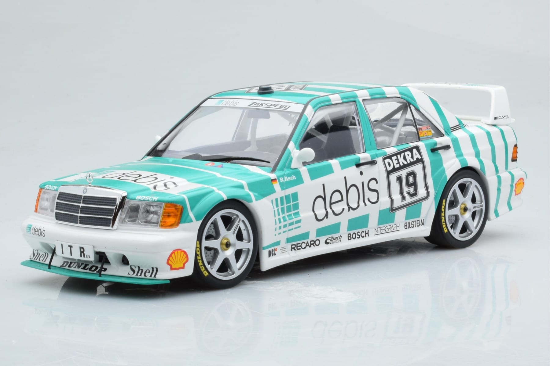 Mercedes 190E 2.5-16 W201 EVO 2 Debis #19 R. Asch Team Zackspeed DTM 1991 Minichamps 1:18 155913619 Kovina