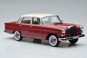 Mercedes 200 W110 Rdeč Norev 1:18 183706 Kovina – slika 6 od 7
