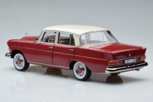 Mercedes 200 W110 Rdeč Norev 1:18 183706 Kovina – slika 7 od 7