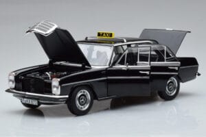 Mercedes 200 W115 Taxi Norev 1:18 183776 Kovina – slika 2 od 7