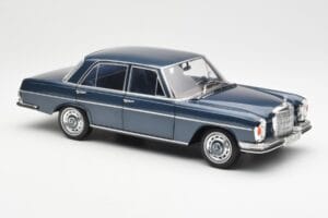 Mercedes 280 SE W108 Temnomodra Metalik Norev 1:18 183534 Kovina – slika 6 od 8