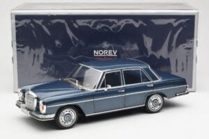 Mercedes 280 SE W108 Temnomodra Metalik Norev 1:18 183534 Kovina – slika 8 od 8