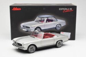 Mercedes 280 SL W113 Pagoda Srebrna Schuco 1:18 450035000 Kovina – slika 8 od 8