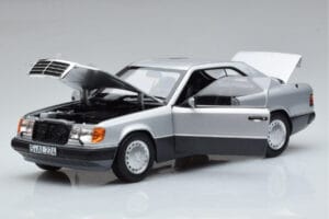 Mercedes 300 CE-24 C124 Coupe Srebrn Norev 1:18 183880 Kovina – slika 2 od 7