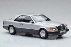 Mercedes 300 CE-24 C124 Coupe Srebrn Norev 1:18 183880 Kovina – slika 5 od 7