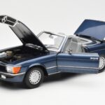Mercedes 300 SL R107 Pomorska Modra Norev 1:18 - image 2 of 8