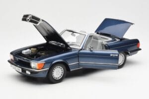 Mercedes 300 SL R107 Pomorska Modra Norev 1:18 183466 Kovina – slika 2 od 8