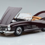 Mercedes 300 SL W198 Roadster Rdeč Norev 1:18 - image 2 of 8