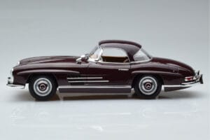 Mercedes 300 SL W198 Roadster Rdeč Norev 1:18 183891 Kovina – slika 4 od 8