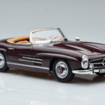 Mercedes 300 SL W198 Roadster Rdeč Norev 1:18 - image 6 of 8
