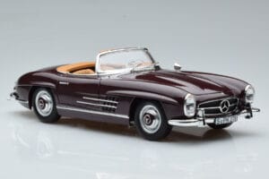 Mercedes 300 SL W198 Roadster Rdeč Norev 1:18 183891 Kovina – slika 6 od 8