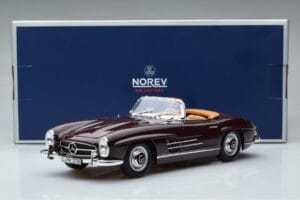 Mercedes 300 SL W198 Roadster Rdeč Norev 1:18 183891 Kovina – slika 8 od 8