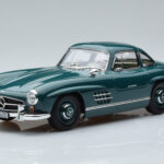 Mercedes 300 SL W198 Gullwing Zelen Norev 1:18