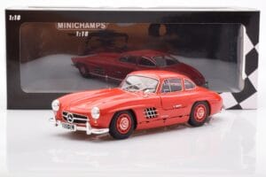 Mercedes 300 SL W198 Gullwing Rdeč Minichamps 1:18 110037211 Kovina – slika 8 od 8