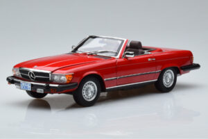 Mercedes 450 SL R107 US Različica Rdeč Norev 1:18