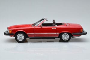Mercedes 450 SL R107 US Različica Rdeč Norev 1:18 183729 Kovina – slika 5 od 8
