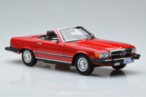 Mercedes 450 SL R107 US Različica Rdeč Norev 1:18 183729 Kovina – slika 6 od 8