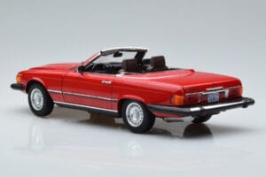 Mercedes 450 SL R107 US Različica Rdeč Norev 1:18 183729 Kovina – slika 7 od 8
