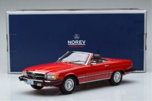 Mercedes 450 SL R107 US Različica Rdeč Norev 1:18 183729 Kovina – slika 8 od 8