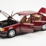 Mercedes 500E W124 Rdeč Metallic Dealerska Izdaja Norev 1:18 - image 2 of 8