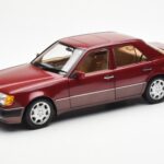 Mercedes 500E W124 Rdeč Metallic Dealerska Izdaja Norev 1:18