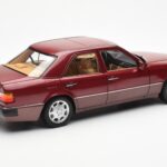 Mercedes 500E W124 Rdeč Metallic Dealerska Izdaja Norev 1:18 - image 3 of 8