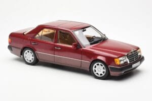 Mercedes 500E W124 Rdeč Metallic Dealerska Izdaja Norev 1:18 B66040699 Kovina – slika 6 od 8
