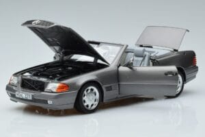 Mercedes 500 SL R129 Siva Metalik Norev 1:18 183715 Kovina – slika 2 od 7