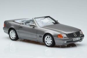Mercedes 500 SL R129 Siva Metalik Norev 1:18 183715 Kovina – slika 5 od 7