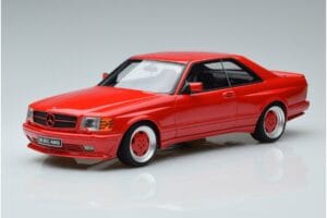 Mercedes 560 SEC W126 Widebody Rdeč Otto 1:18 OT995 Smola
