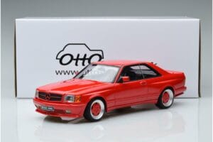 Mercedes 560 SEC W126 Widebody Rdeč Otto 1:18 OT995 Smola – slika 6 od 6