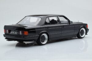 Mercedes 560 SEL AMG W126 Obsidian Črn Otto 1:18 OT297 Smola – slika 2 od 6