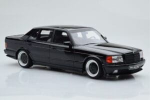 Mercedes 560 SEL AMG W126 Obsidian Črn Otto 1:18 OT297 Smola – slika 4 od 6